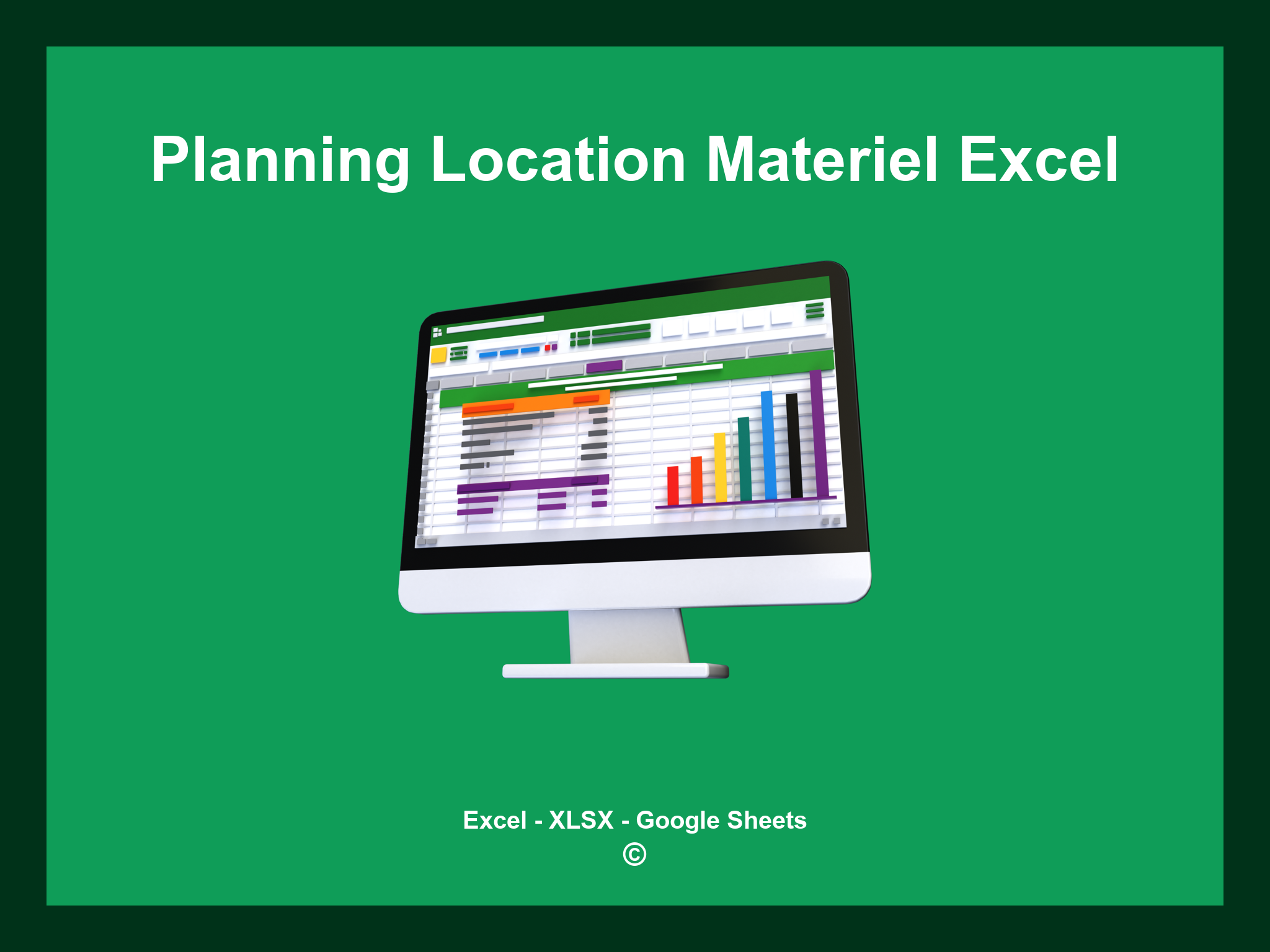 Planning Location Materiel Excel